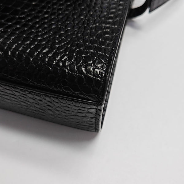 MANHATTAN Medium Calfskin Black
