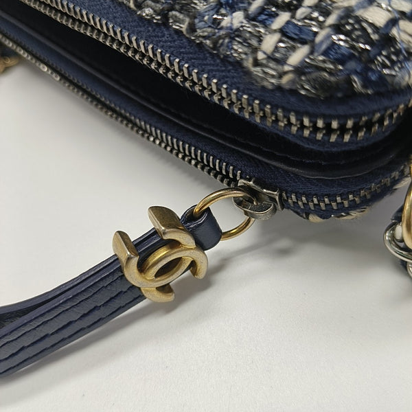 GABRIELLE Mini Quilted Calfskin Blue