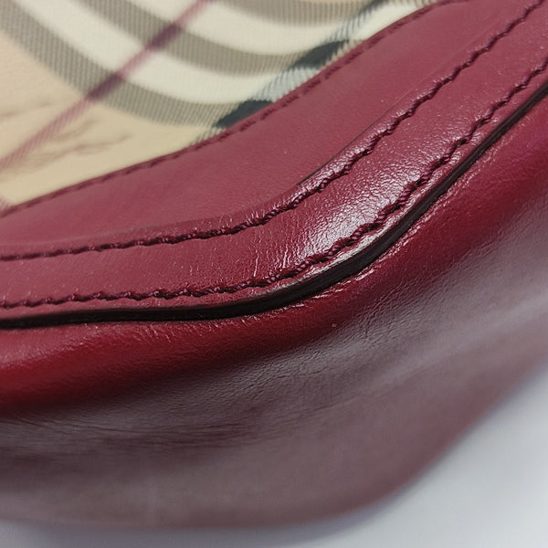 Coated Canvas Shoulder Bag Beige