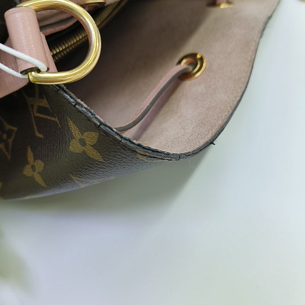 NÉONOÉ MM Monogram Coated Canvas Brown