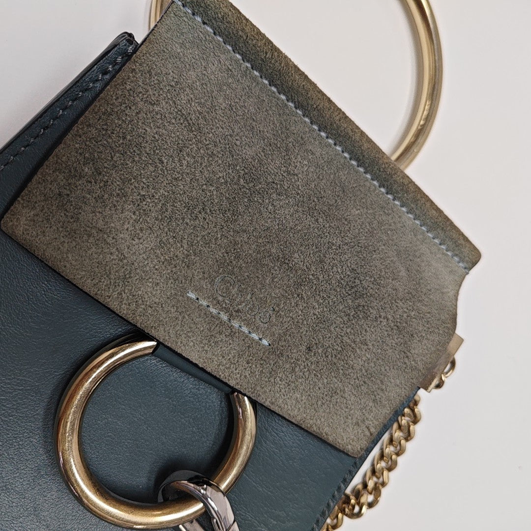 Faye Small Calfskin Blue