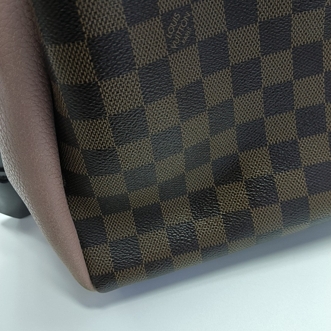 BRITTANY BB Damier Ebene Coated Canvas Brown
