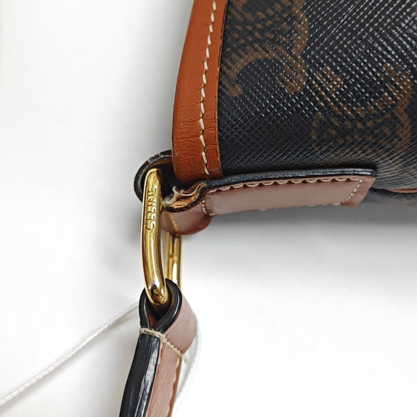 Authenticated pre-owned  TRIOMPHE CANVAS Medium Coated Canvas Yellow - Bucket Bag at Looply