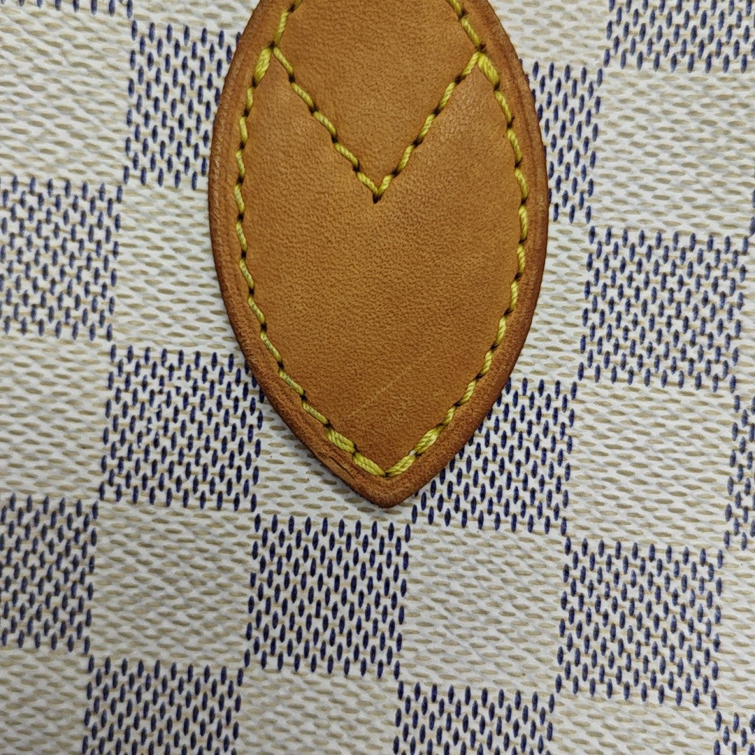 NEVERFULL MM Damier Azur Coated Canvas Beige