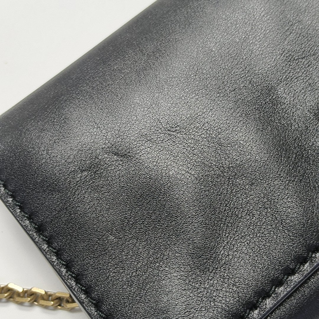 Calfskin Shoulder Bag Black