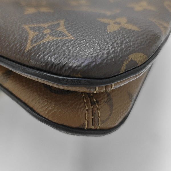 TWINNY Monogram Coated Canvas Brown