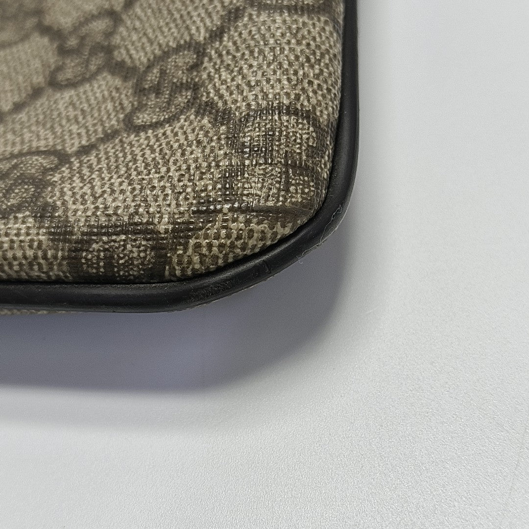 GG Supreme Monogram Coated Canvas Black