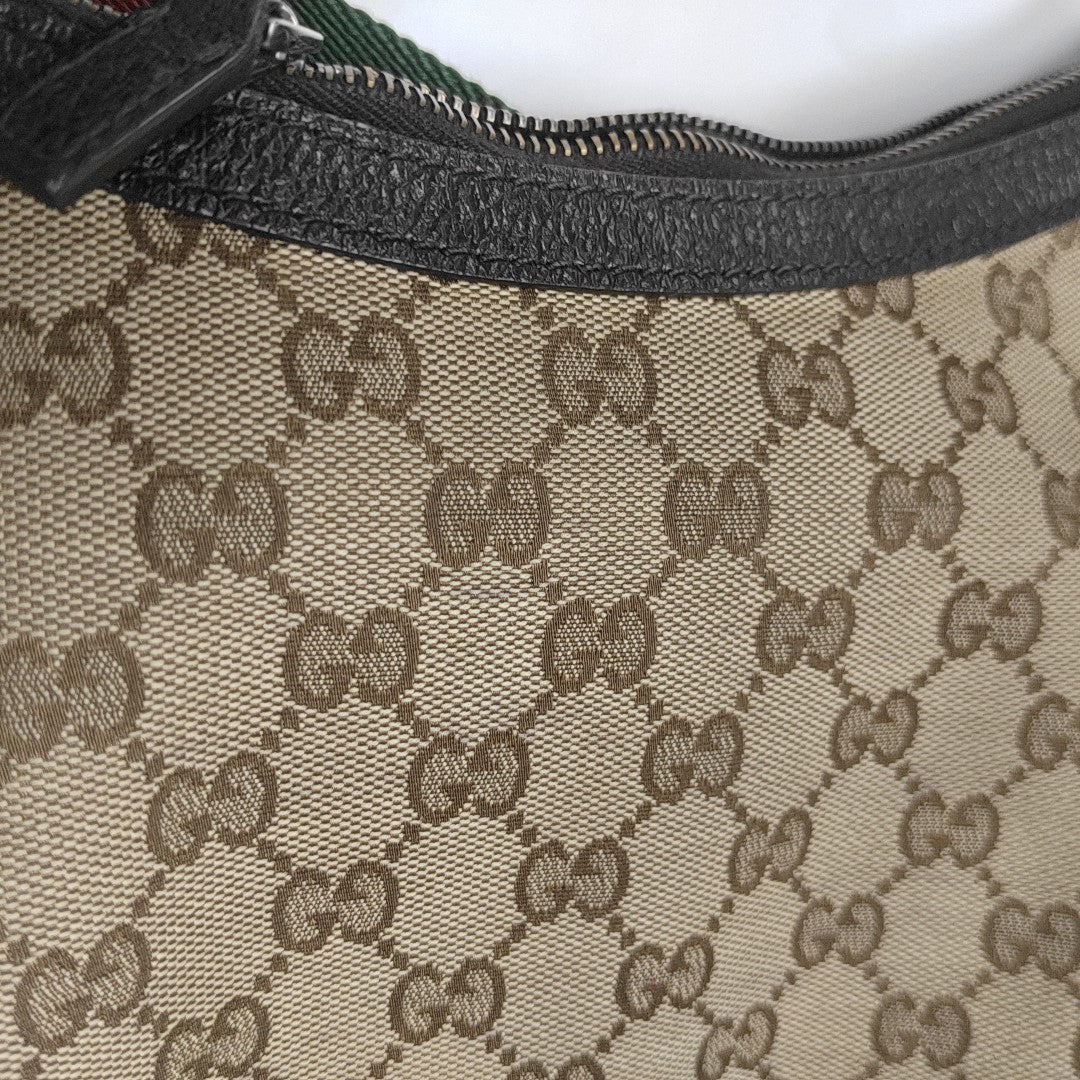 Monogram Coated Canvas Shoulder Bag Beige