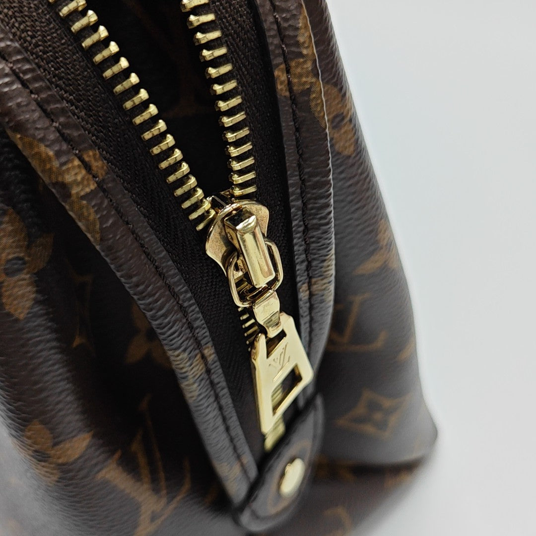 PALAIS PM Monogram Coated Canvas Brown