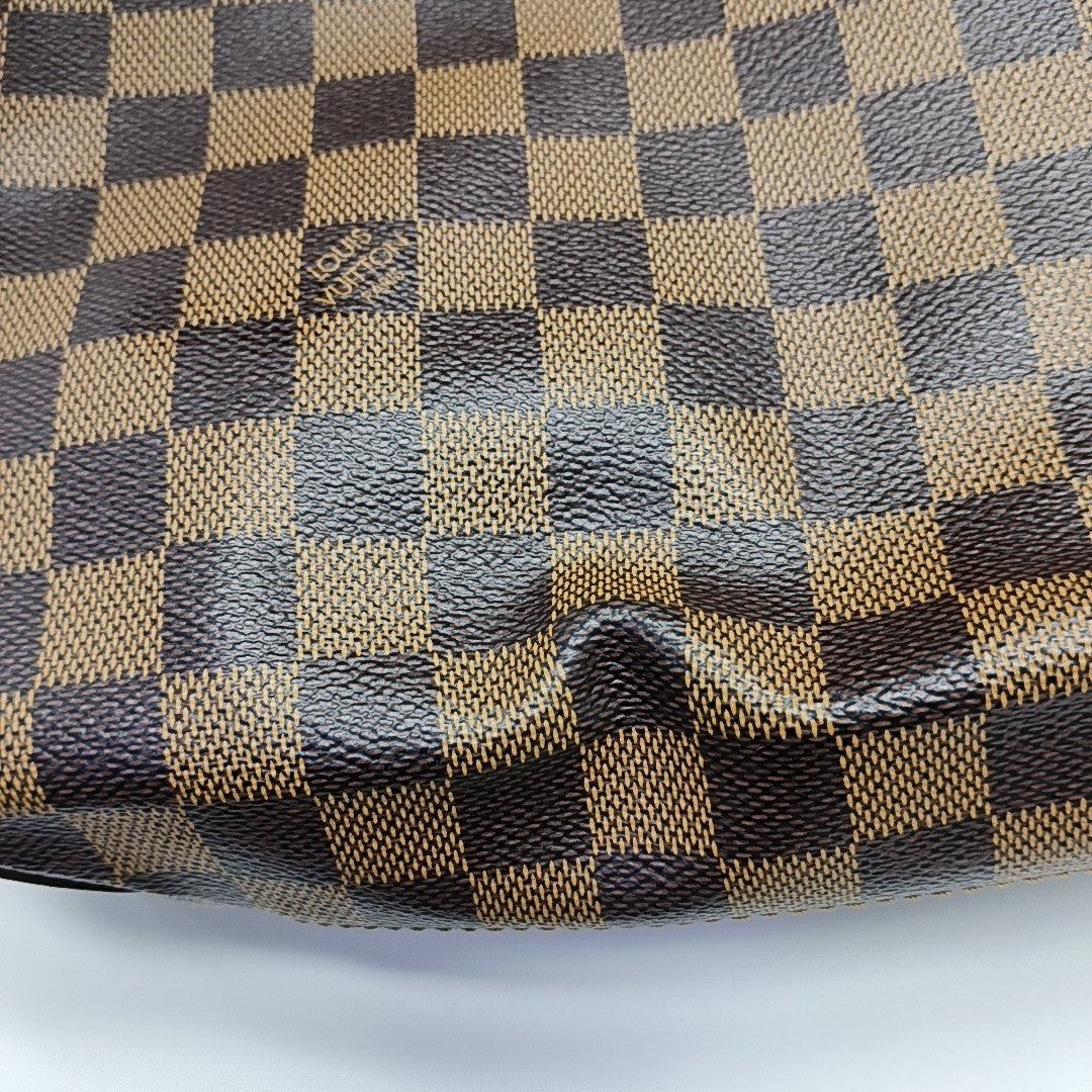 DISTRICT MM Damier Ebene Coated Canvas Brown