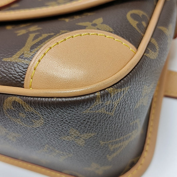 DIANE Monogram Coated Canvas Brown