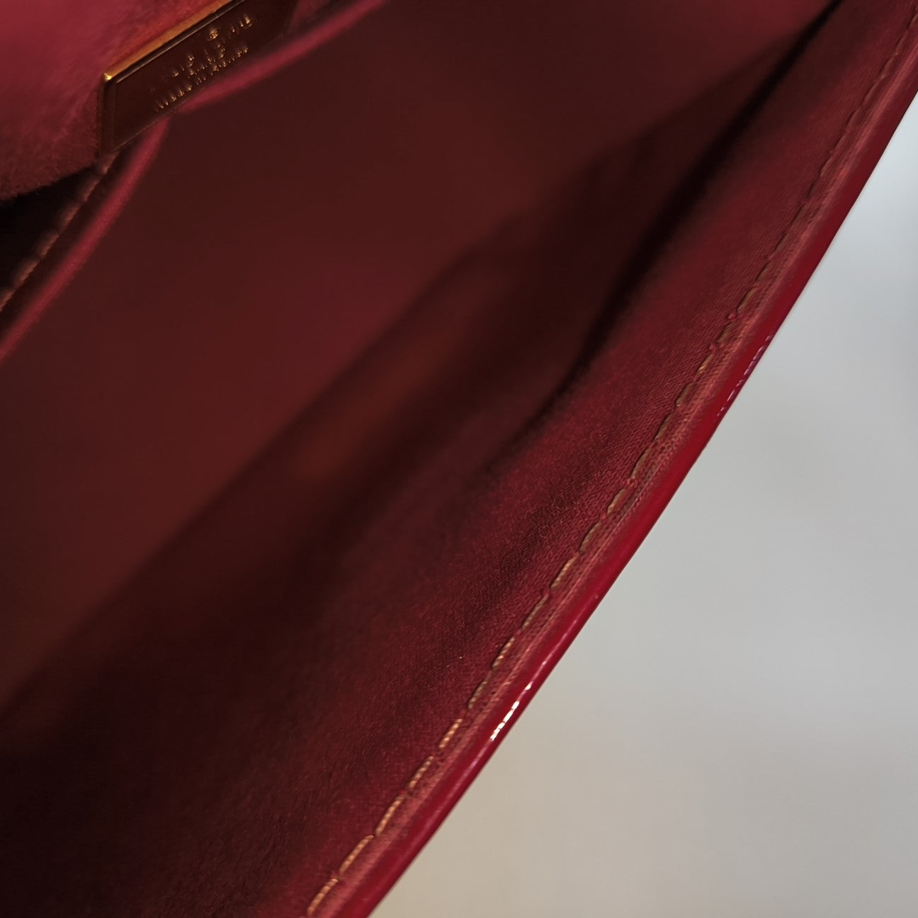 PASADENA PM Monogram Patent Leather Red