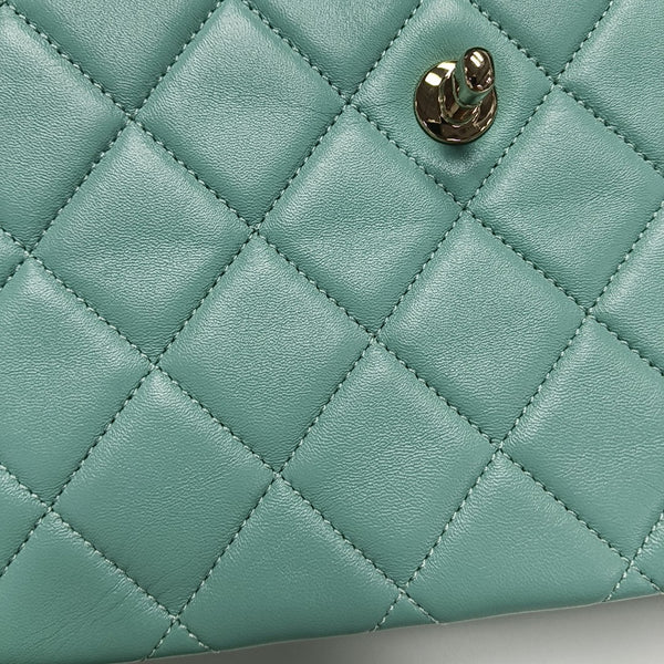 TRENDY CC Quilted Lambskin Blue