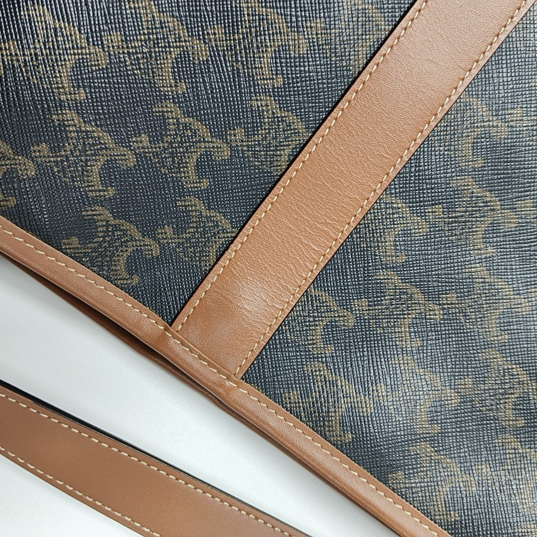 TRIOMPHE CANVAS Small Coated Canvas Brown