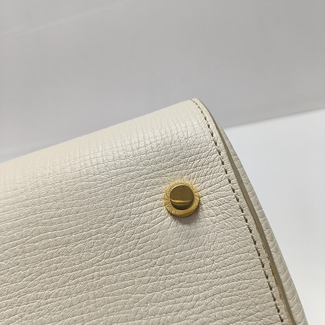 BV Angle Calfskin White