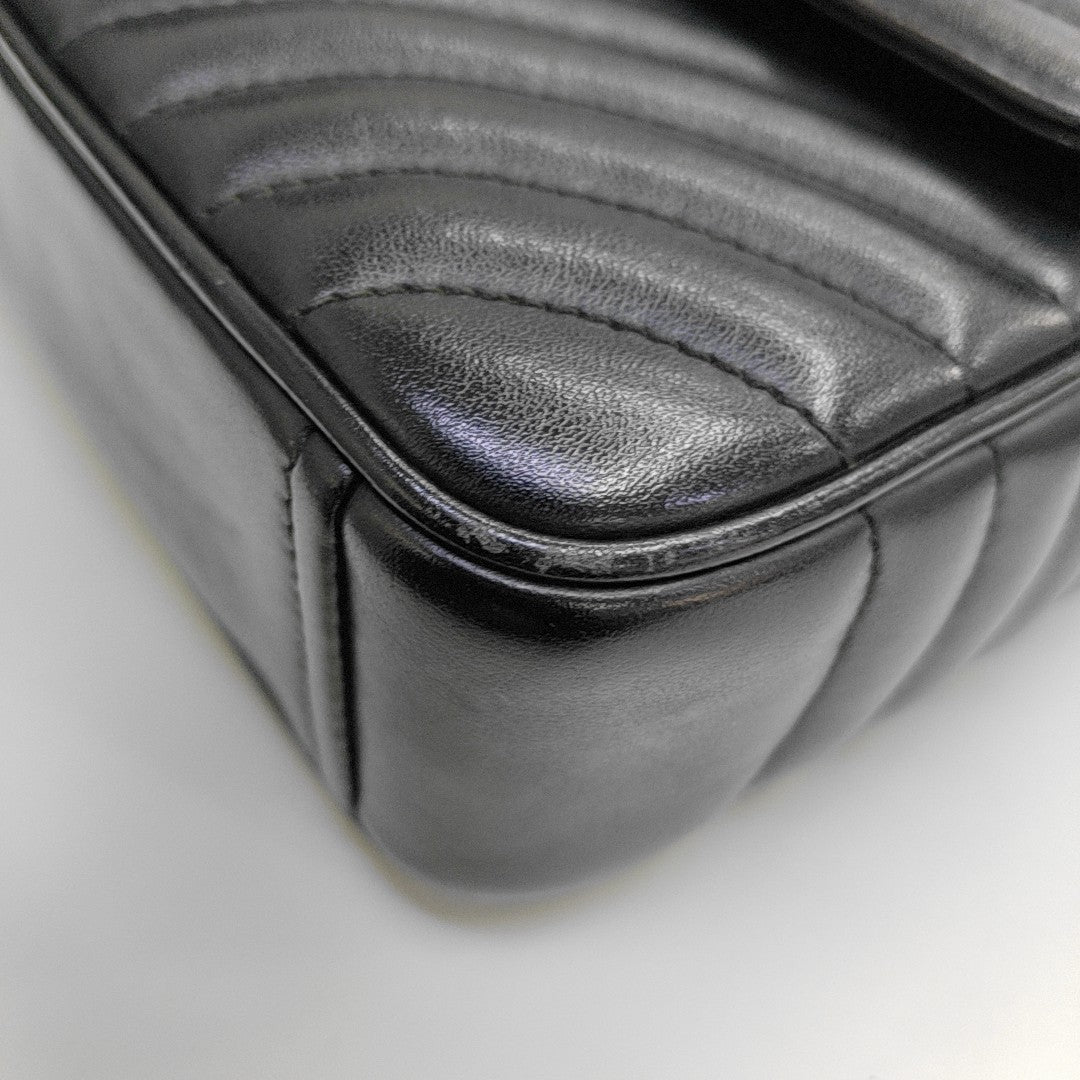 Diagramme Medium Quilted Calfskin Black