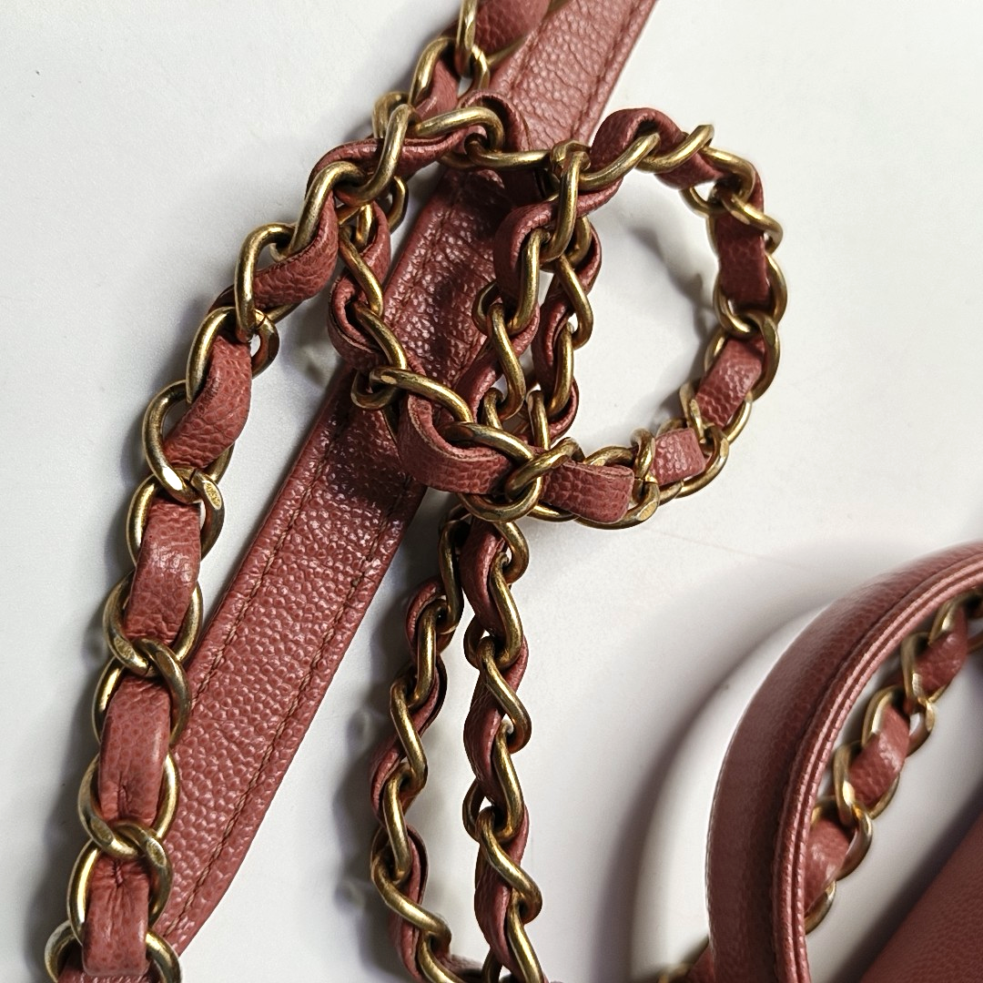 FILIGREE Quilted Grained Calfskin Red