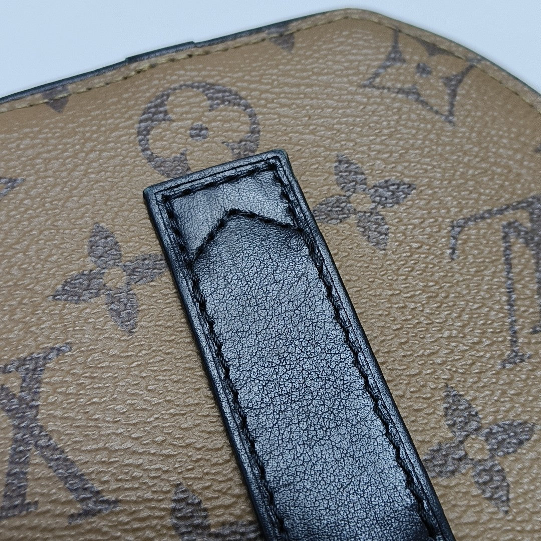 BOITE CHAPEAU Mini Monogram Coated Canvas Brown