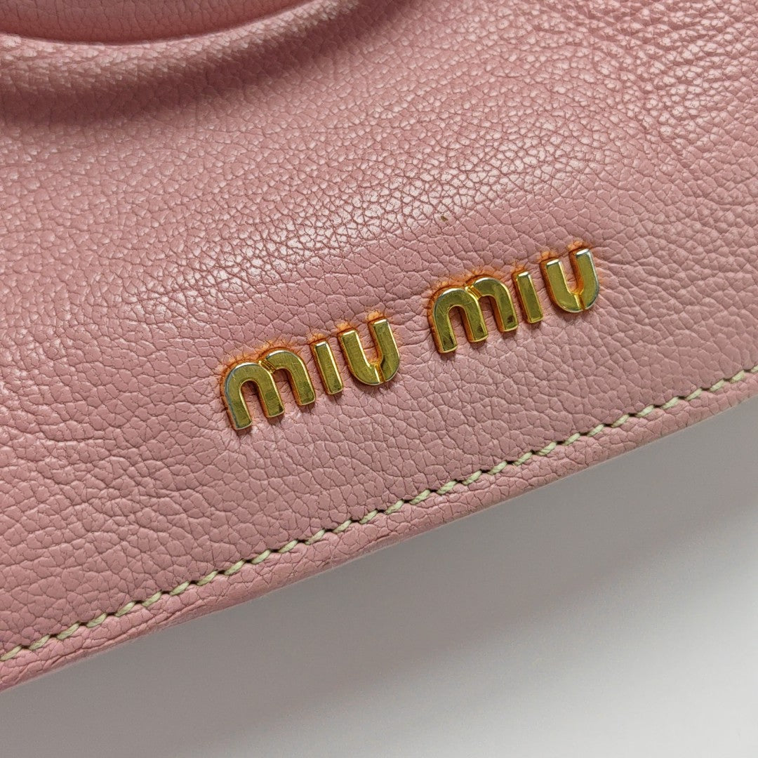 Calfskin Shoulder Bag Pink