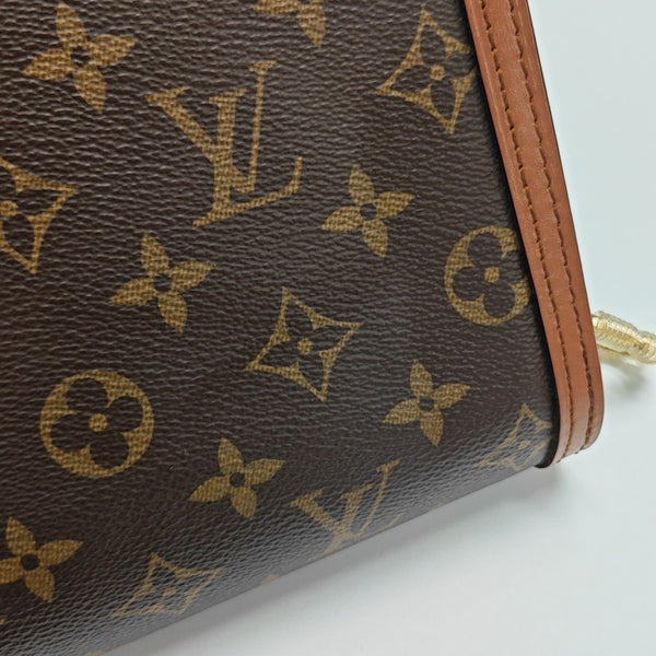 DAUPHINE Mini Monogram Coated Canvas Brown