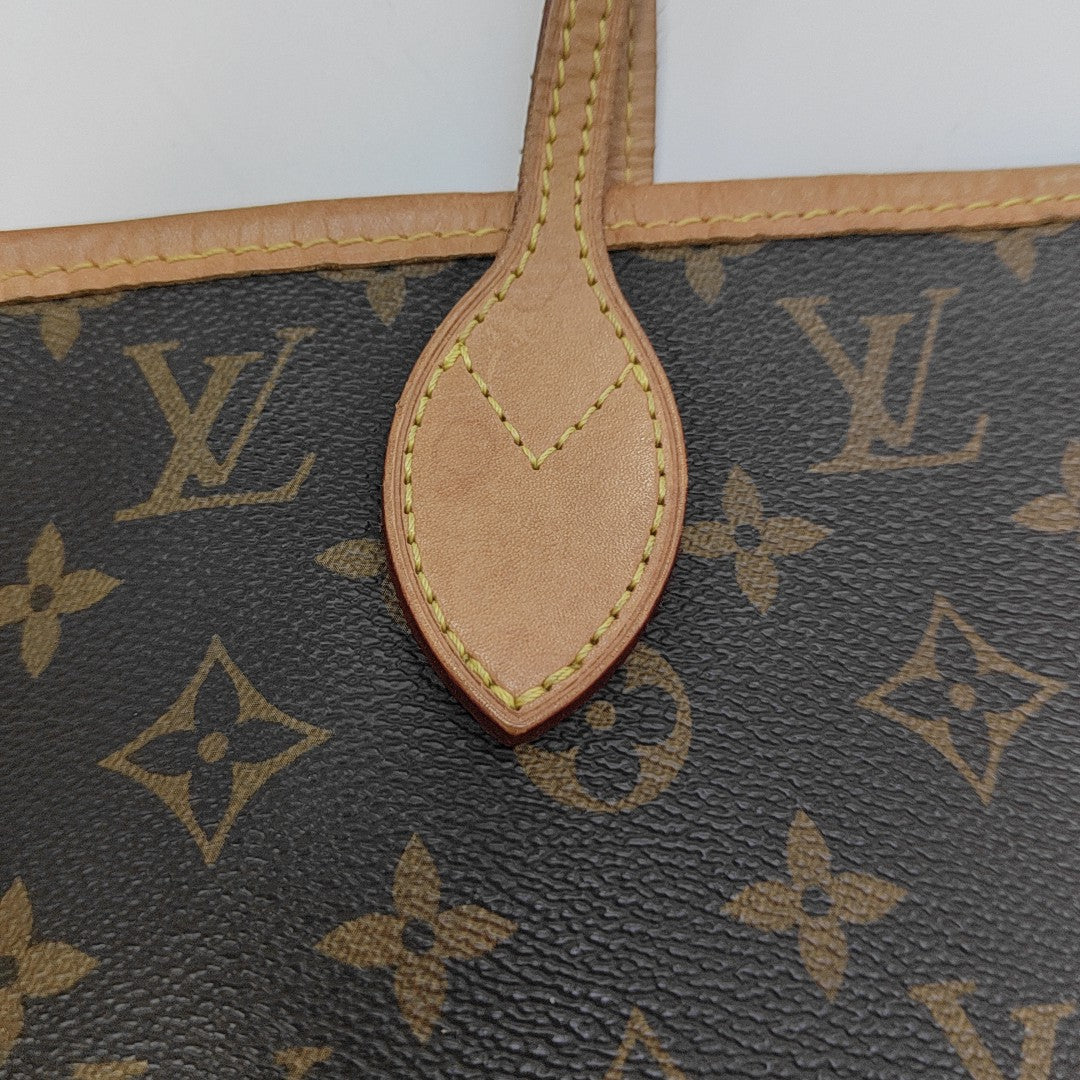 NEVERFULL MM Monogram Coated Canvas Brown