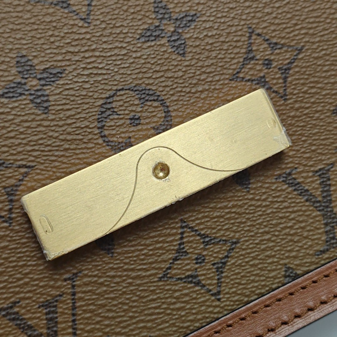 DAUPHINE Mini Monogram Coated Canvas Brown