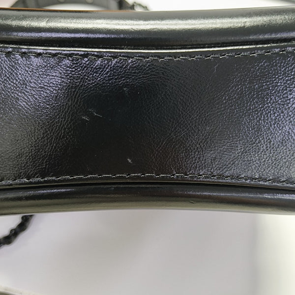 GABRIELLE Small Quilted Calfskin Black