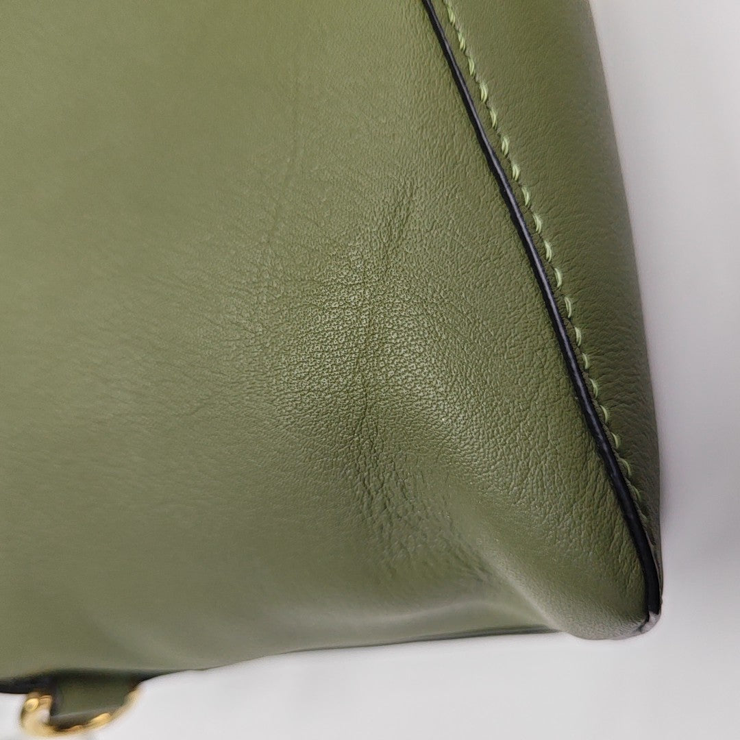 Puzzle Hobo Medium Calfskin Green