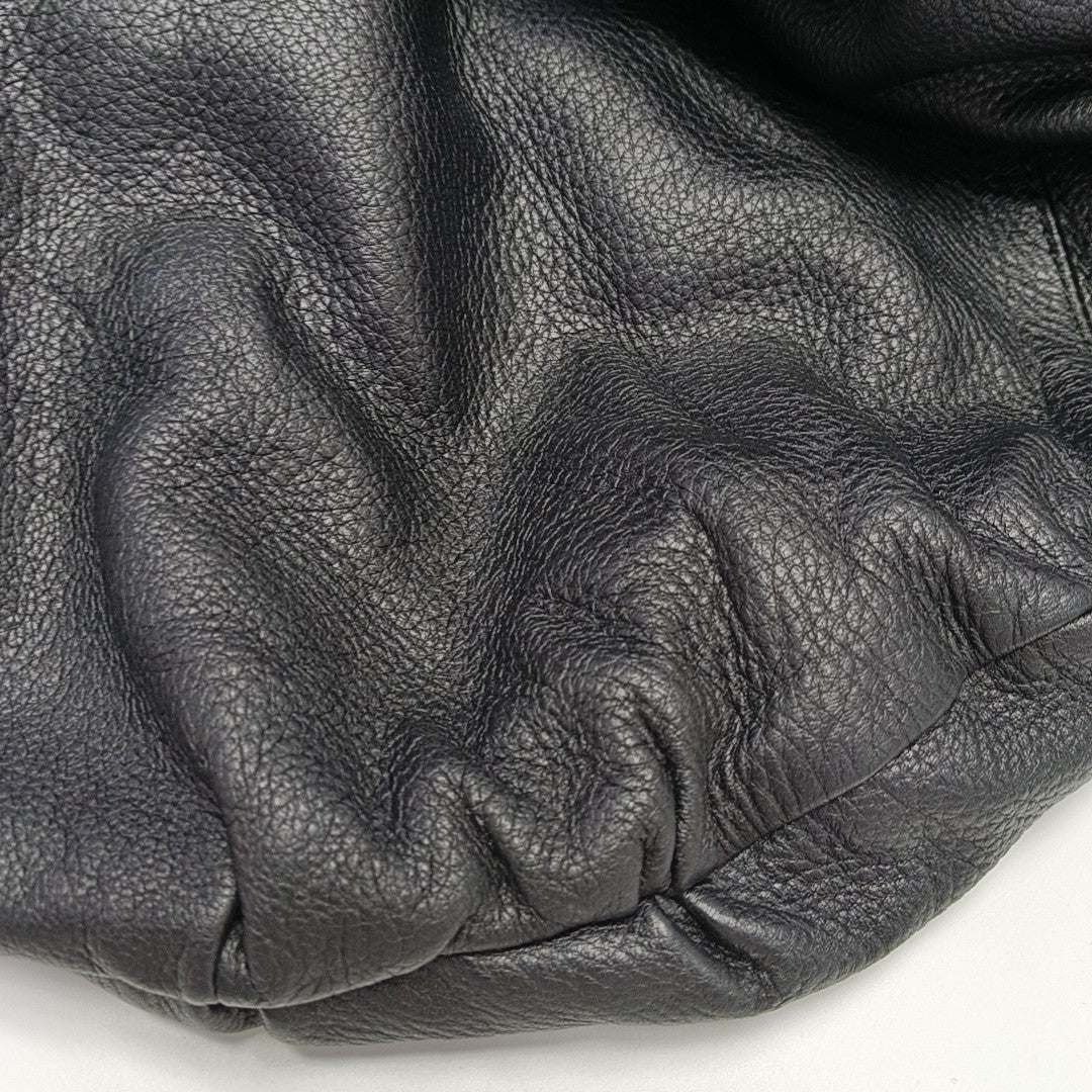Calfskin Shoulder Bag Black