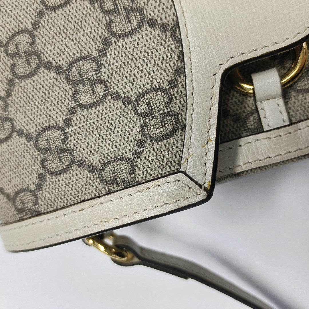 Horsebit 1955 Mini Coated Canvas Beige