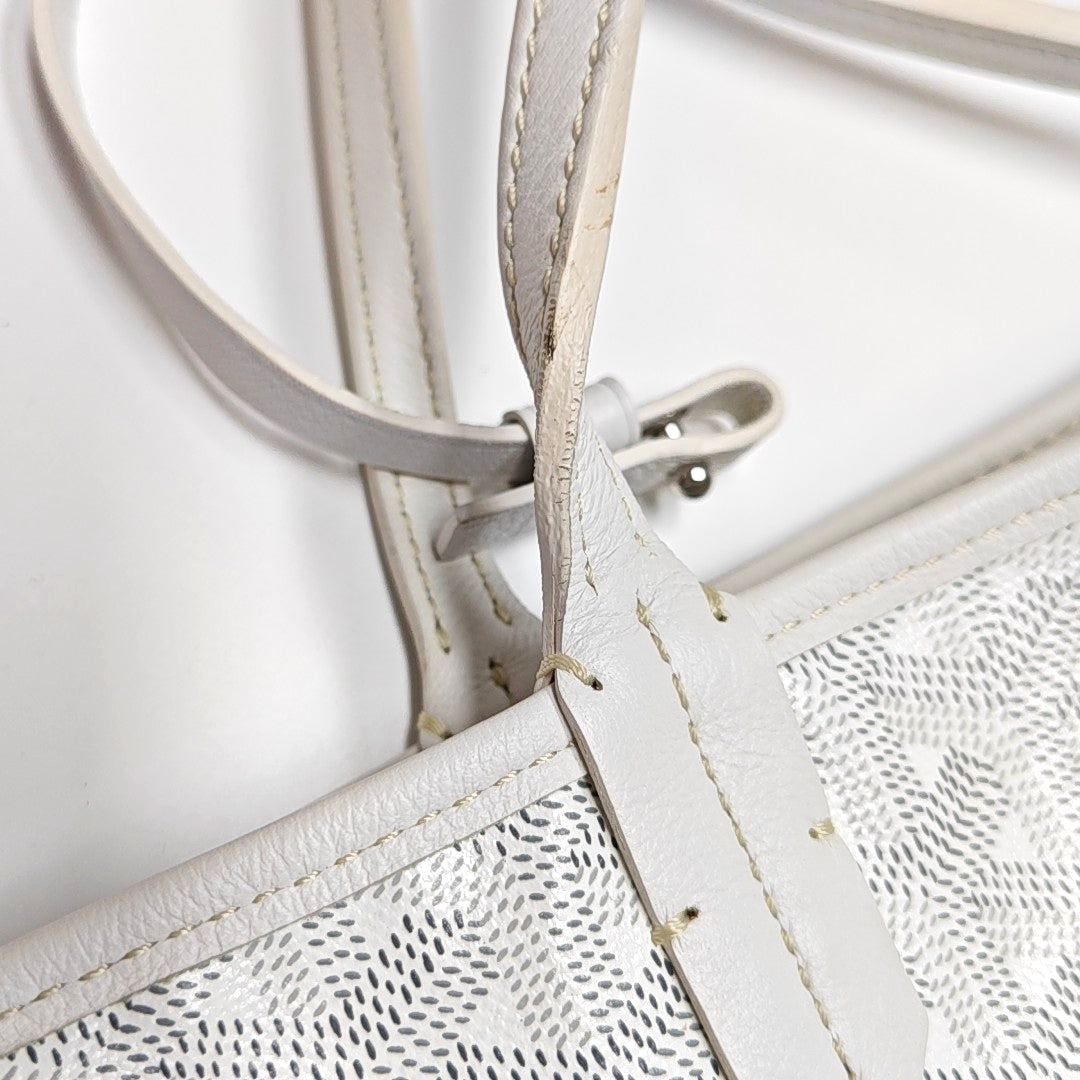 Anjou Mini Coated Canvas White