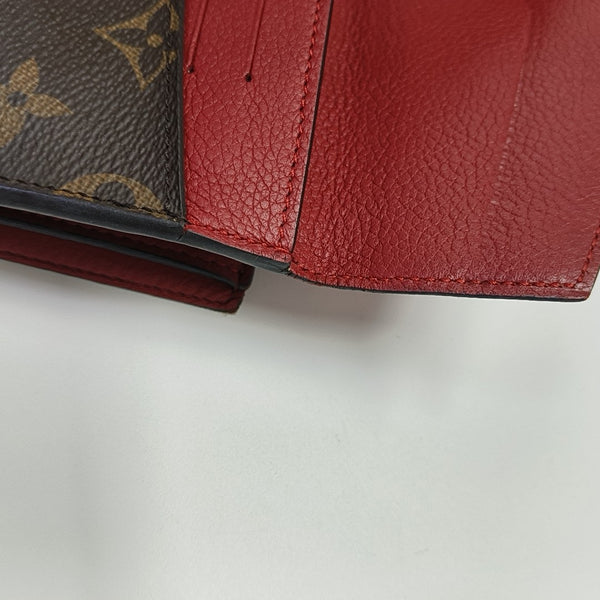 MARIE LOU Monogram Coated Canvas Brown Wallet