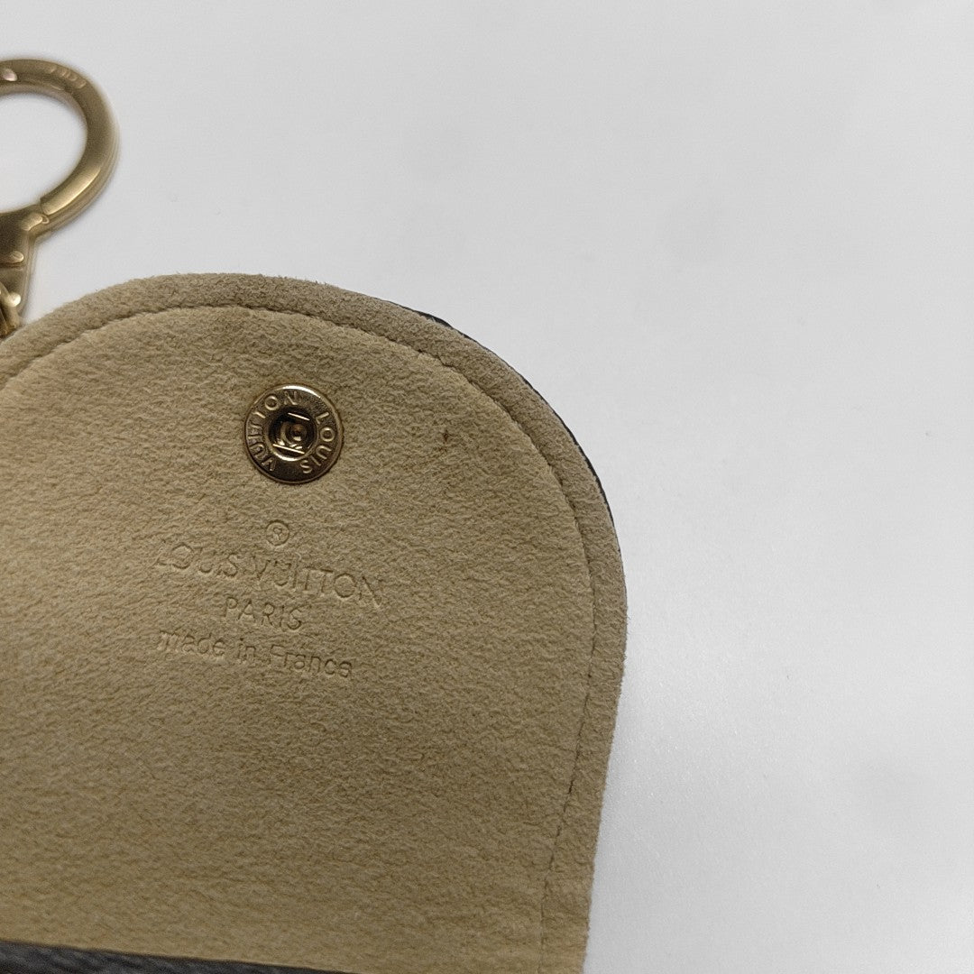 Monogram Coated Canvas Key Pouch MM Brown