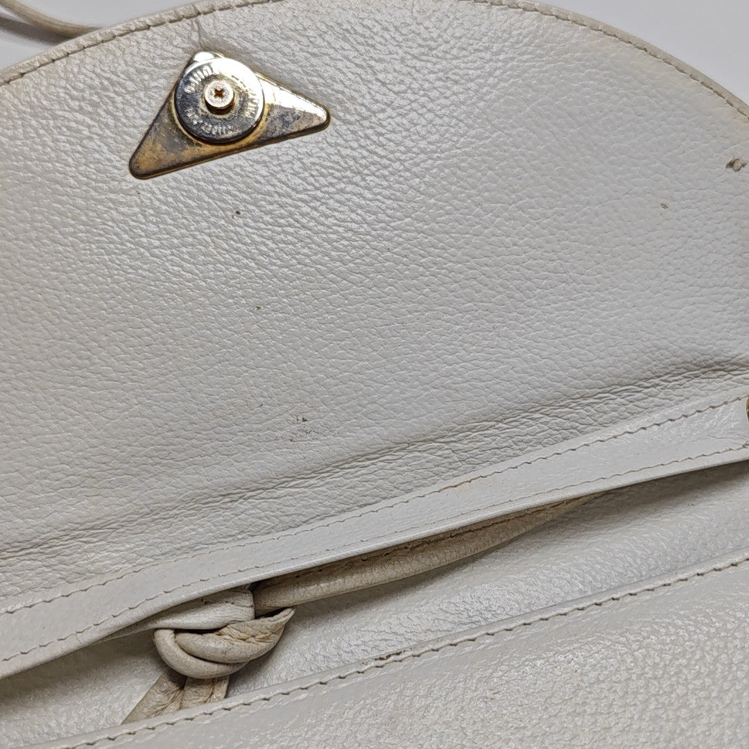 Calfskin Shoulder Bag White