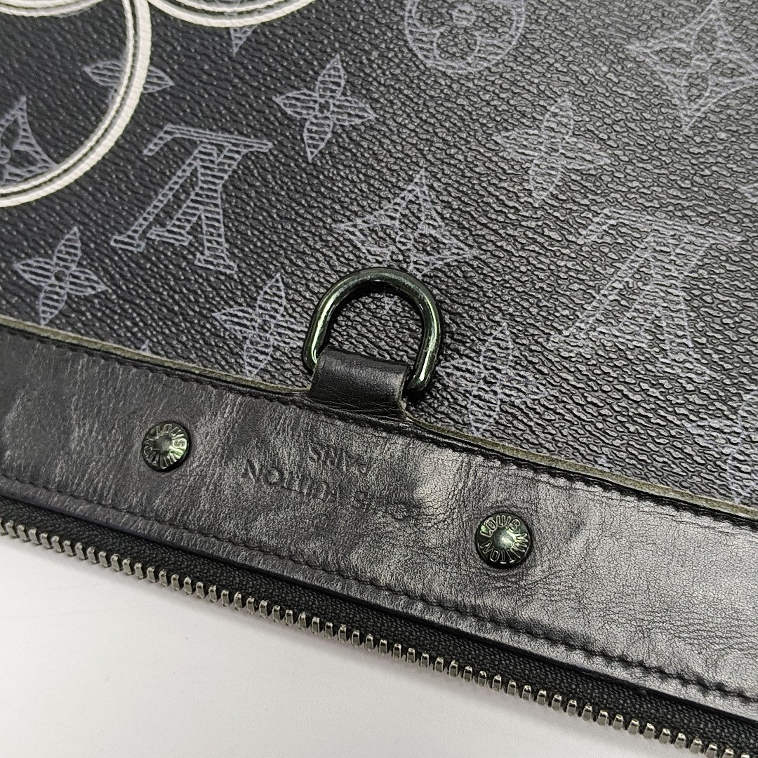 APOLLO GM Monogram Coated Canvas Black