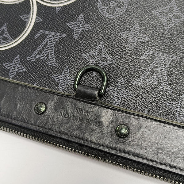 APOLLO GM Monogram Coated Canvas Black