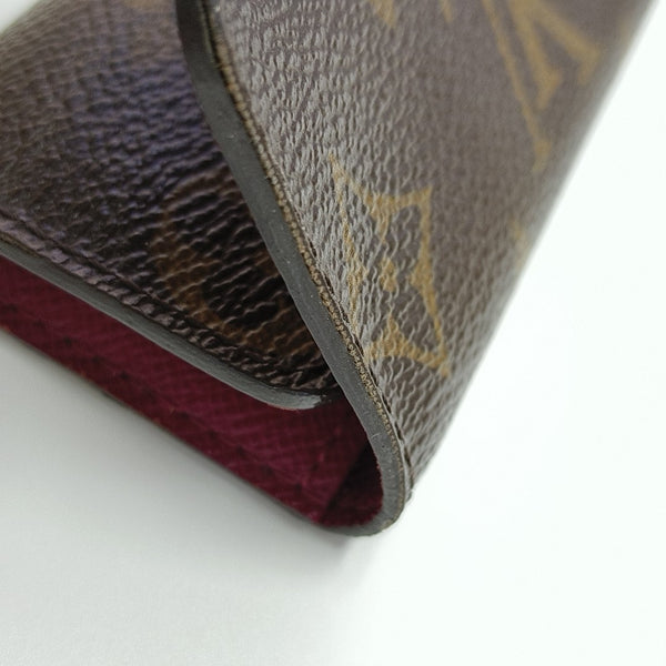 Monogram Coated Canvas Key Pouch Brown