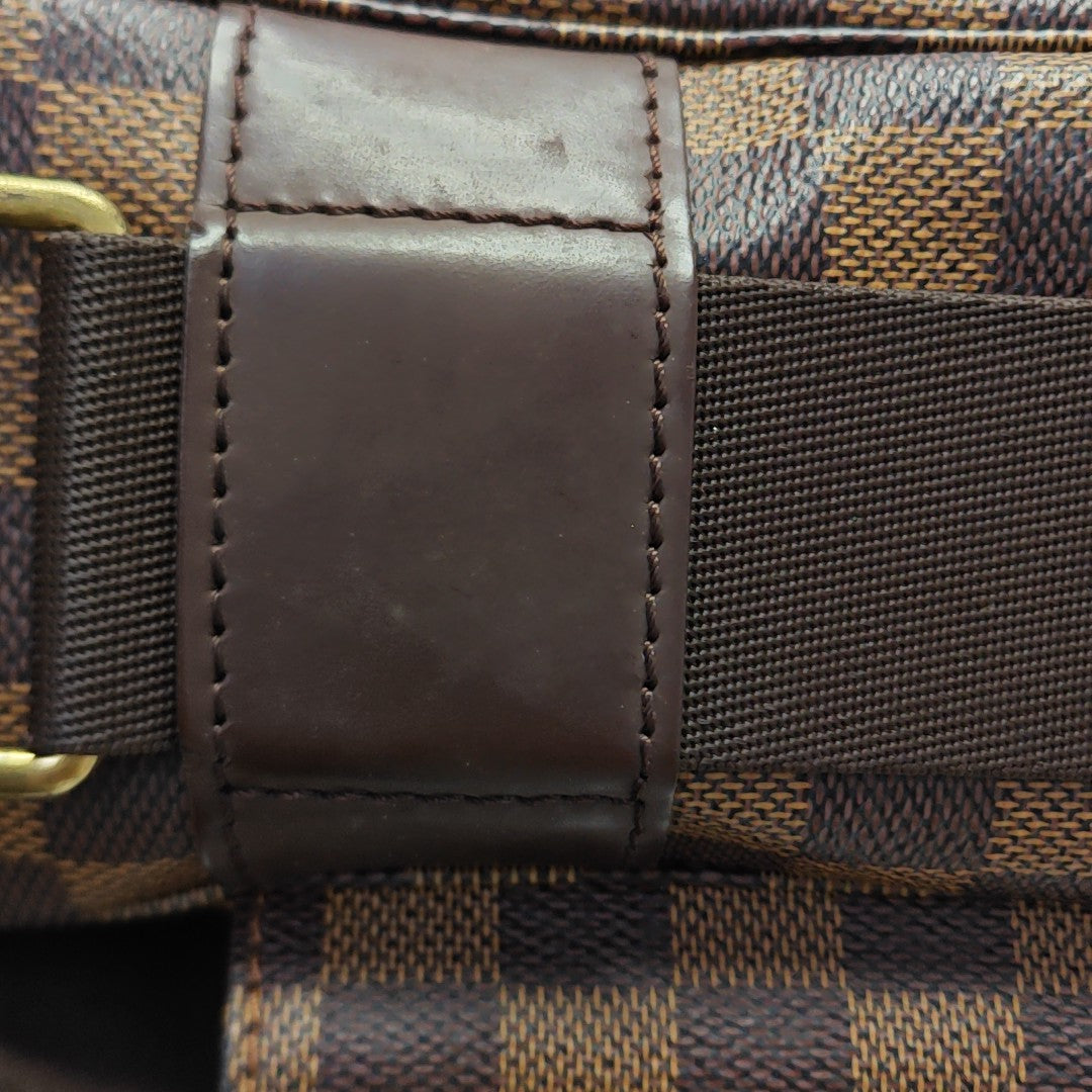 BROADWAY Damier Ebene Coated Canvas Brown