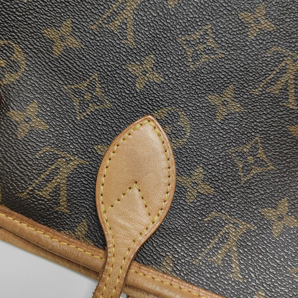 NEVERFULL MM Monogram Coated Canvas Brown