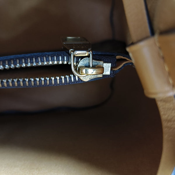 NÉONOÉ MM Damier Ebene Coated Canvas Brown