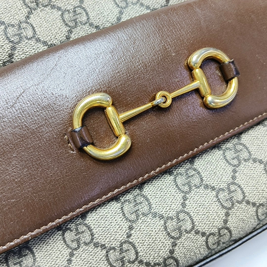 Horsebit 1955 Small Coated Canvas Beige