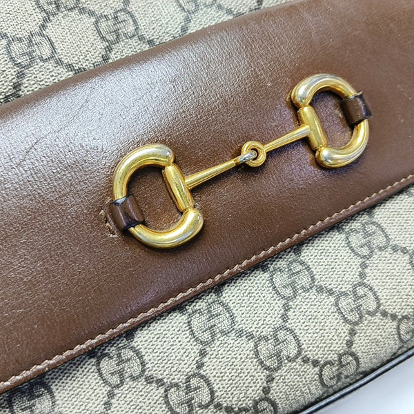 Horsebit 1955 Small Coated Canvas Beige