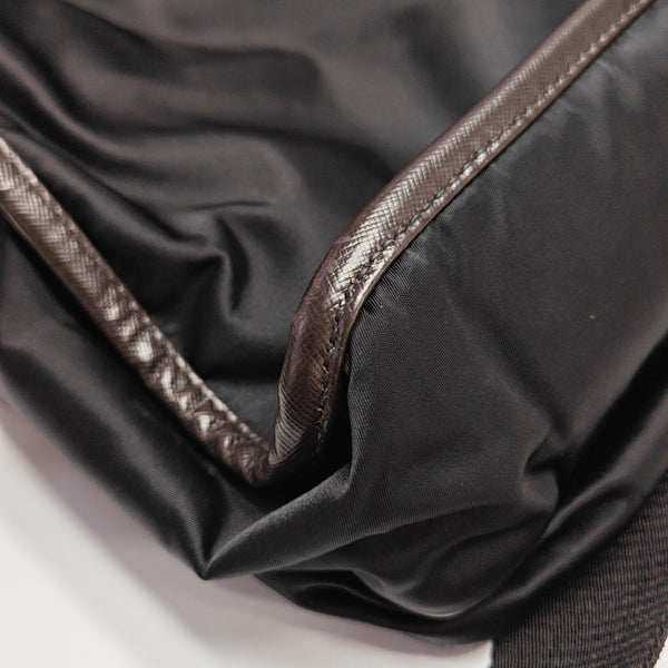 Nylon Shoulder Bag Black