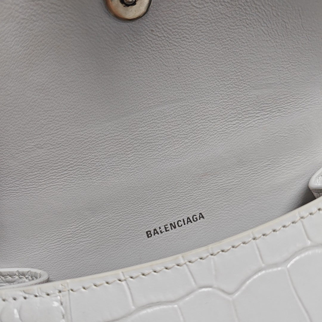 Hourglass XS Calfskin White