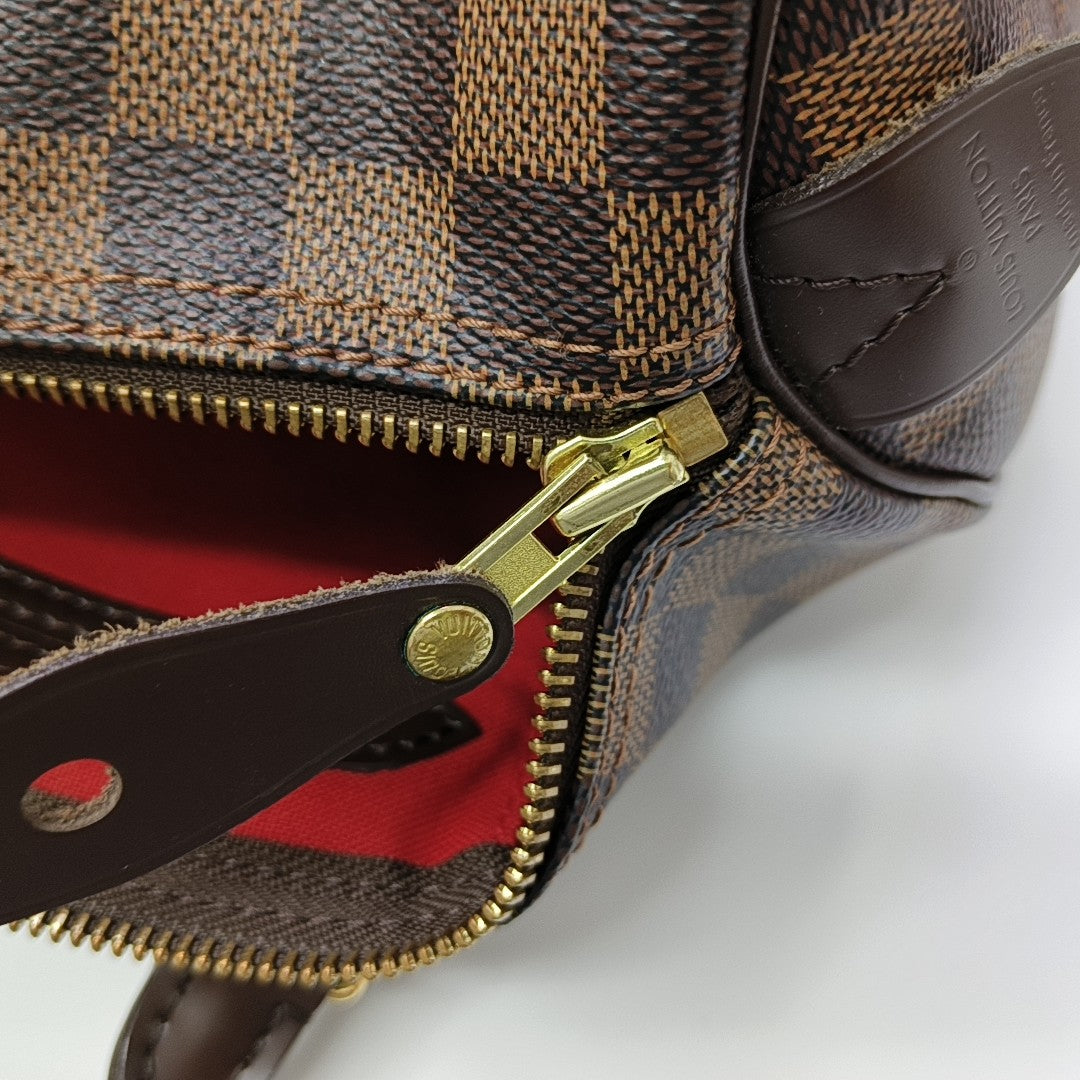 SPEEDY 30 Damier Ebene Coated Canvas Brown
