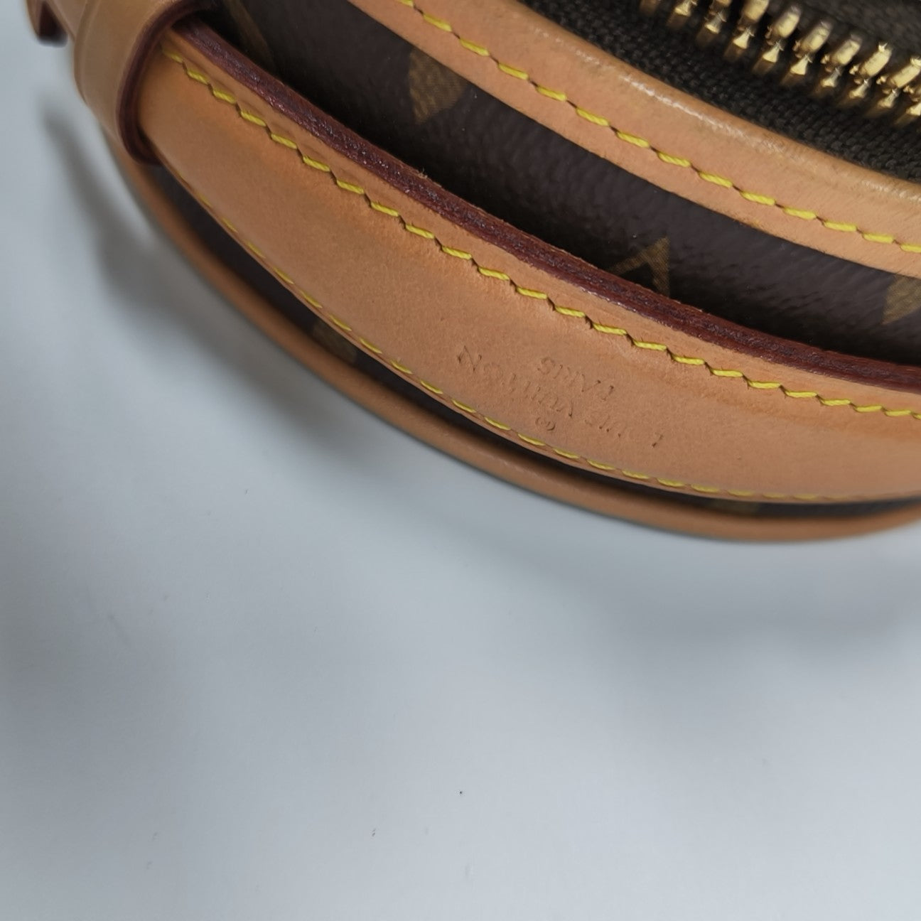 BOITE CHAPEAU Mini Monogram Coated Canvas Brown