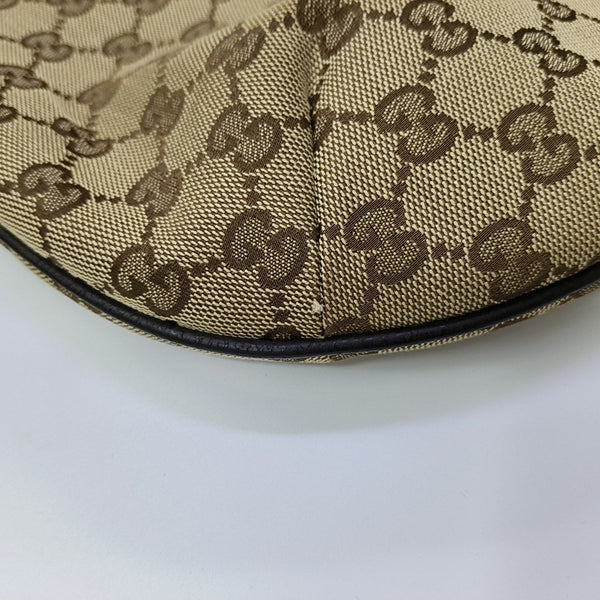 Monogram Canvas Shoulder Bag Brown
