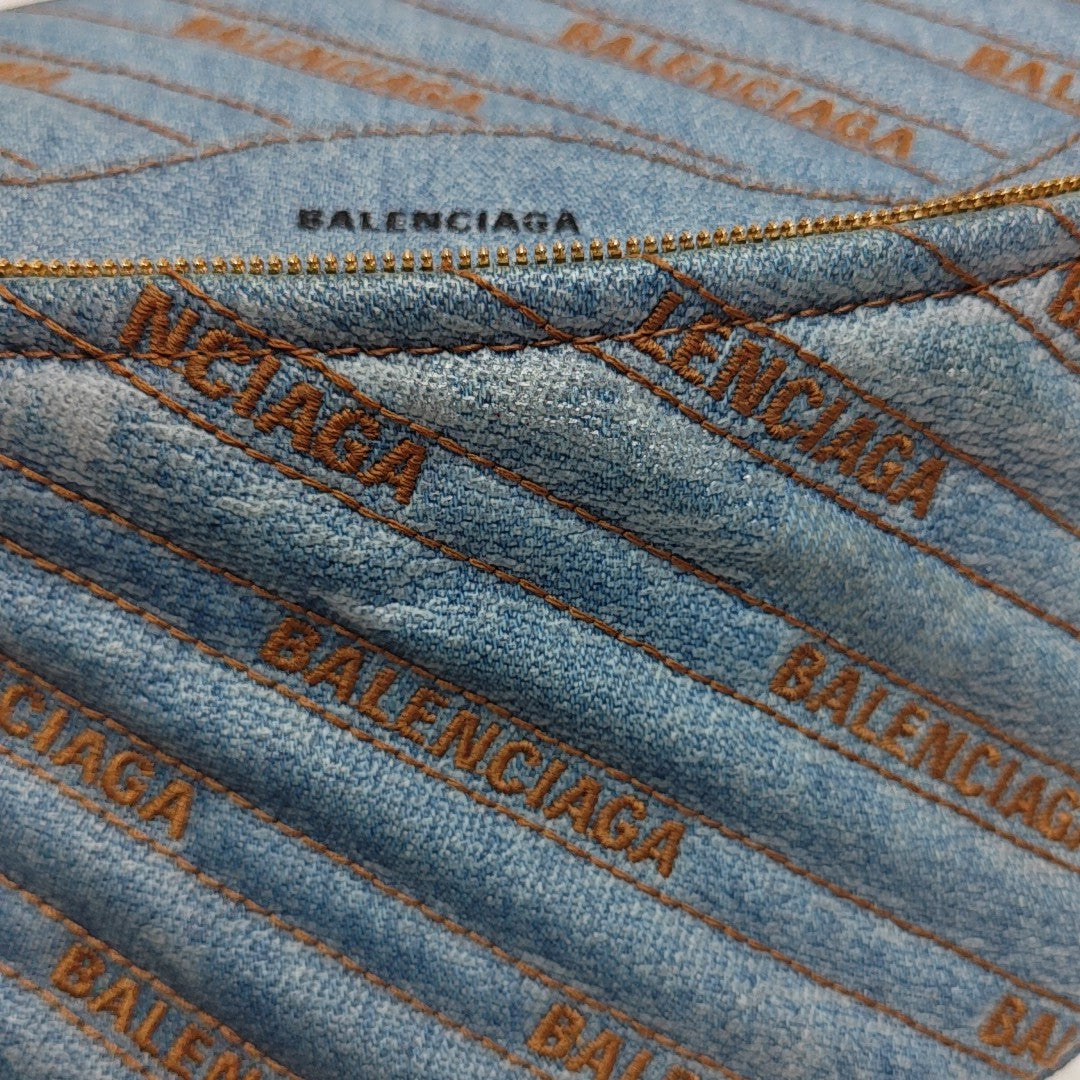 Souvenirs Quilted Denim Blue