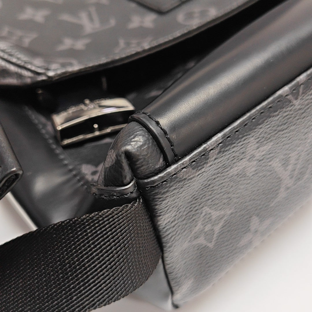 VOYAGER PM Monogram Coated Canvas Black