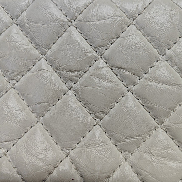 2.55 224 Quilted Calfskin White